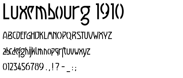 Luxembourg 1910 police